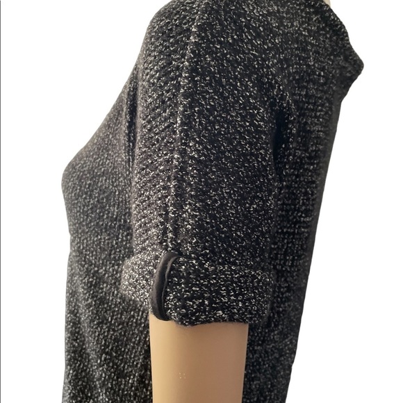 Armani Exchange Black Knit short sleeve blouse size XXS - Picture 3 of 7